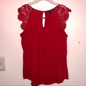Express: XS red blouse